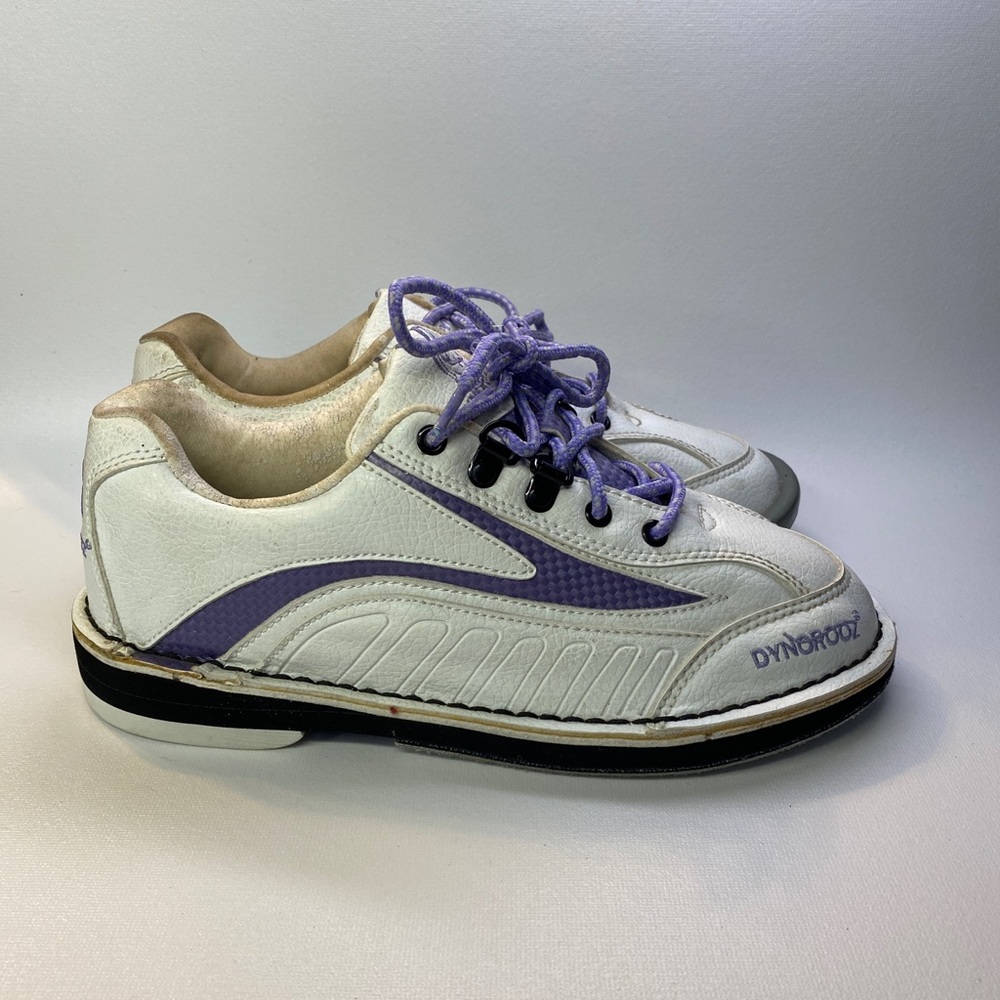 Dyno-thane / Dynorooz Pro Sport Bowling Shoes Is Women’s 7.5 White/purple